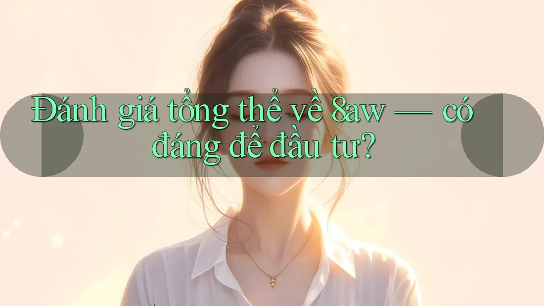 Đánh giá tổng thể về 8aw — có đáng để đầu tư? Đánh giá tổng thể về 8aw — có đáng để đầu tư?