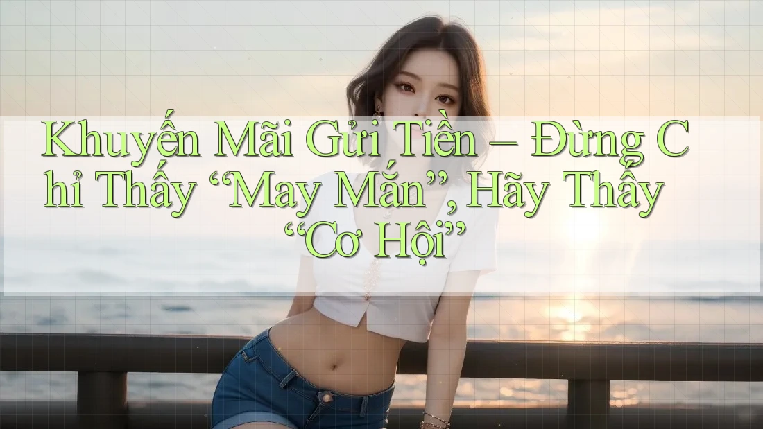 Khuyến Mãi Gửi Tiền – Đừng Chỉ Thấy “May Mắn”, Hãy Thấy “Cơ Hội” Khuyến Mãi Gửi Tiền – Đừng Chỉ Thấy “May Mắn”, Hãy Thấy “Cơ Hội”