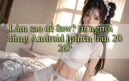 Làm sao để 8aw từ người dùng Android phiên bản 2026