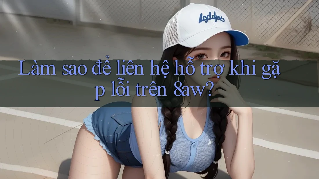 Làm sao để liên hệ hỗ trợ khi gặp lỗi trên 8aw?