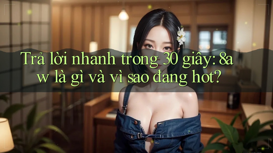 Trả lời nhanh trong 30 giây: 8aw là gì và vì sao đang hot? Trả lời nhanh trong 30 giây: 8aw là gì và vì sao đang hot?