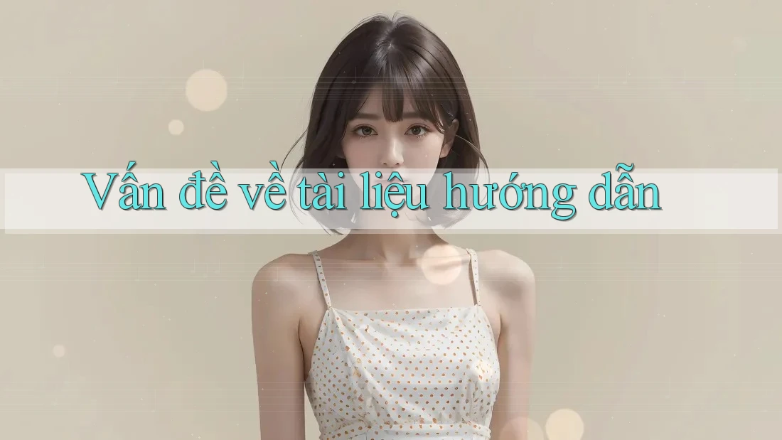 Vấn đề về tài liệu hướng dẫn Vấn đề về tài liệu hướng dẫn